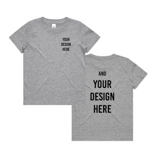 Load image into Gallery viewer, Custom Tee - Kids sizes 8 - 14 - Pocket Print and Back Print