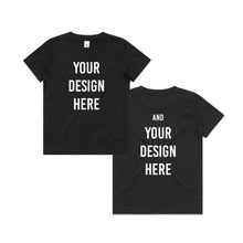 Load image into Gallery viewer, Custom Tee - Kids sizes 2 - 6 - Front and Back Print
