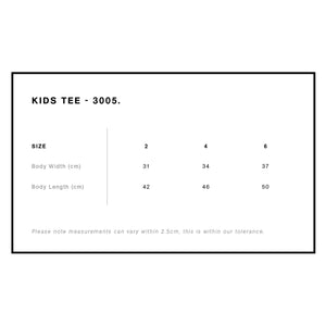 Custom Tee - Kids sizes 2 - 6 - Pocket Print and Back Print
