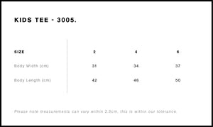 Kids Staple Tee - 3005 (2-6)