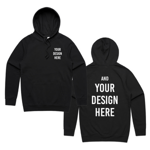 Custom Hoodie - Pocket Sized Print and Back Print