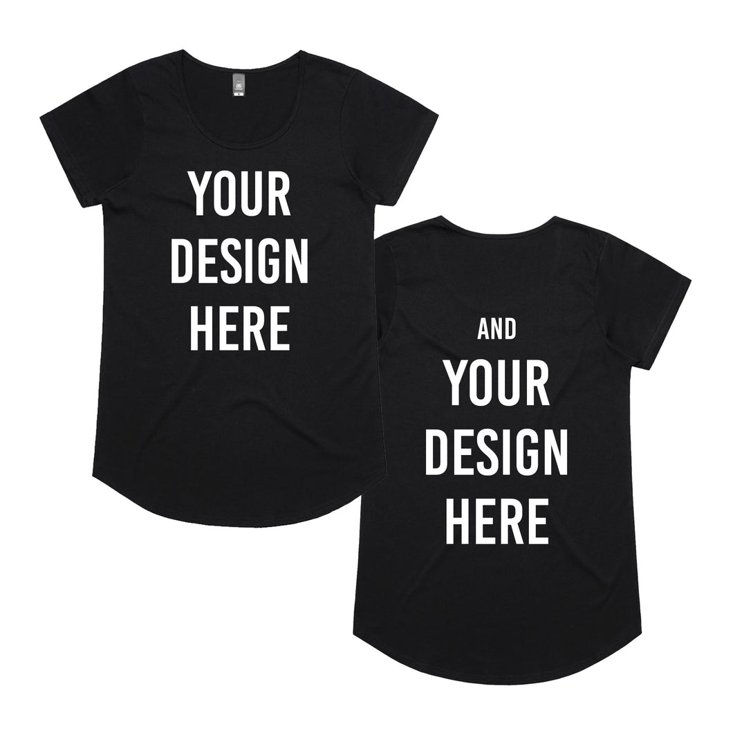 Custom Tee - Women's Mali - Front and Back Print