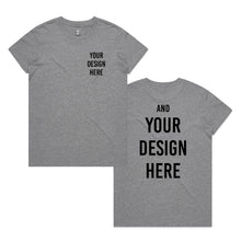 Load image into Gallery viewer, Custom Tee - Women&#39;s Maple - Pocket and Back Print

