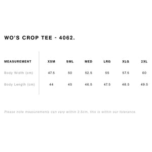 Custom Tee - Women's Crop - Front Print